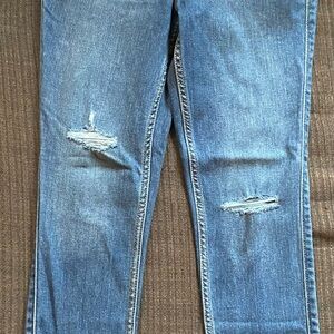 Old Navy Blue Distressed Skinny Jeans